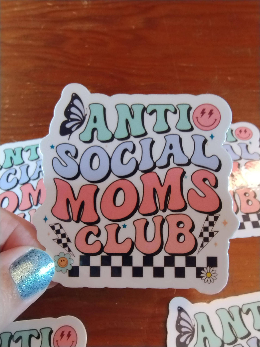 Anti-Social Moms Club Colorful Introvert Sticker