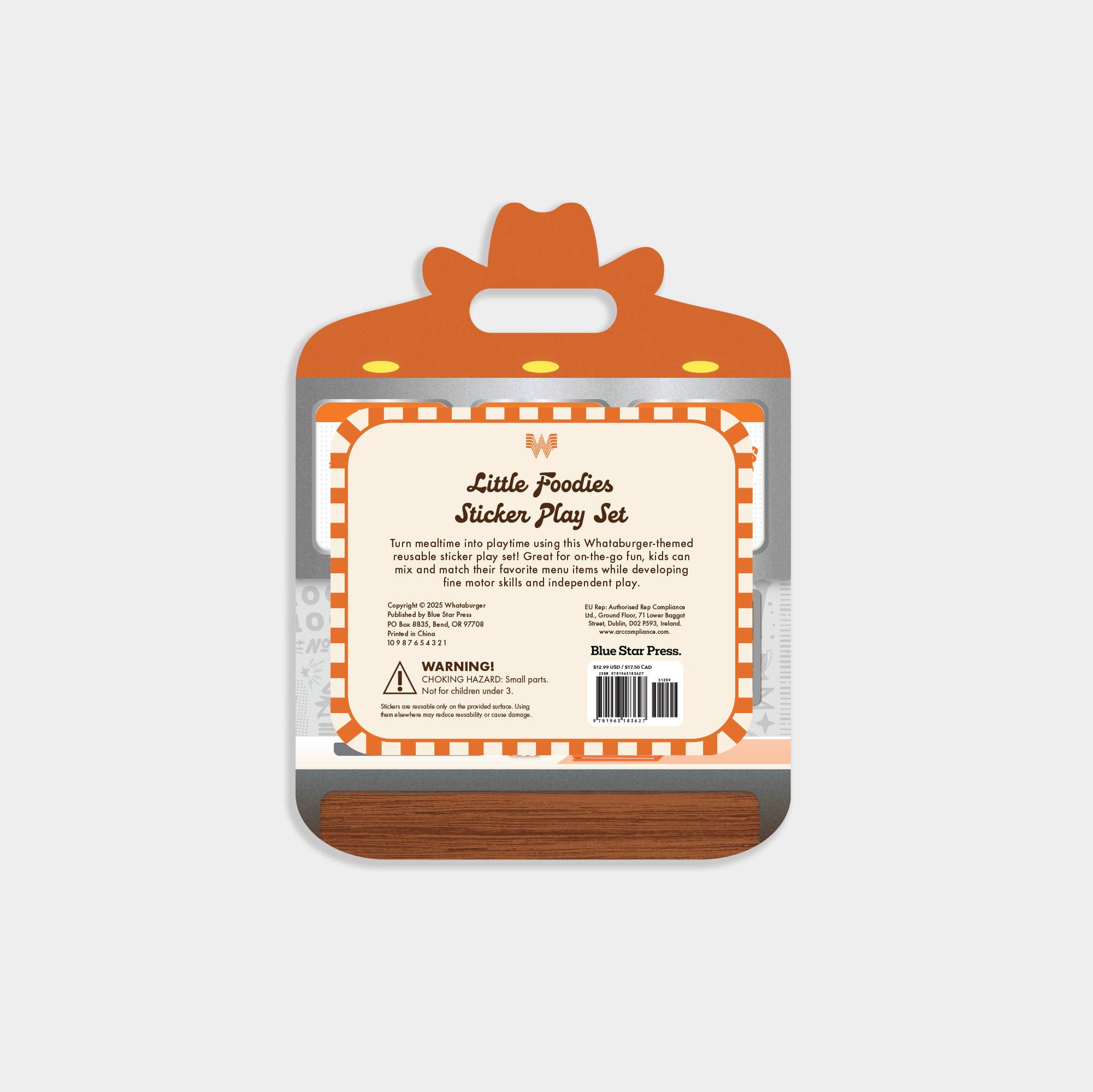 Little Foodies Reusable Sticker Play Set (Whataburger)