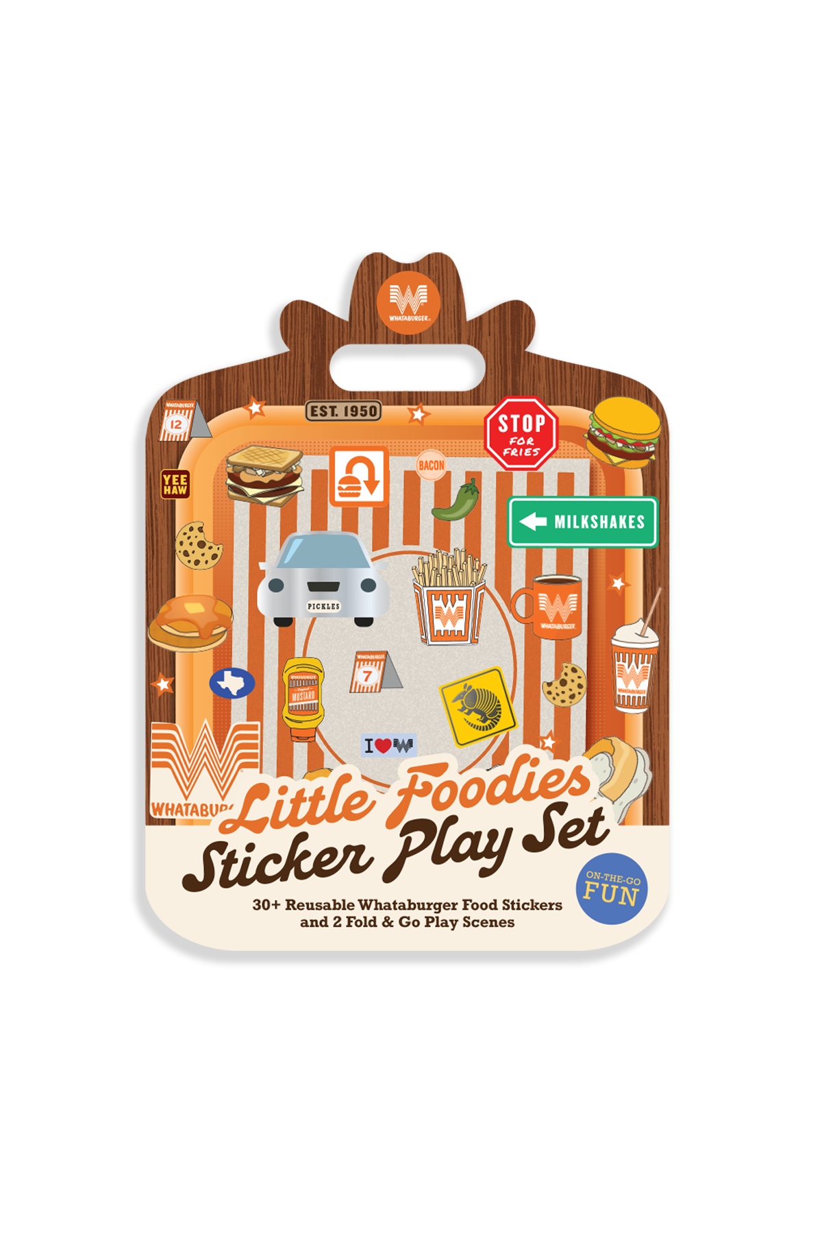 Little Foodies Reusable Sticker Play Set (Whataburger)