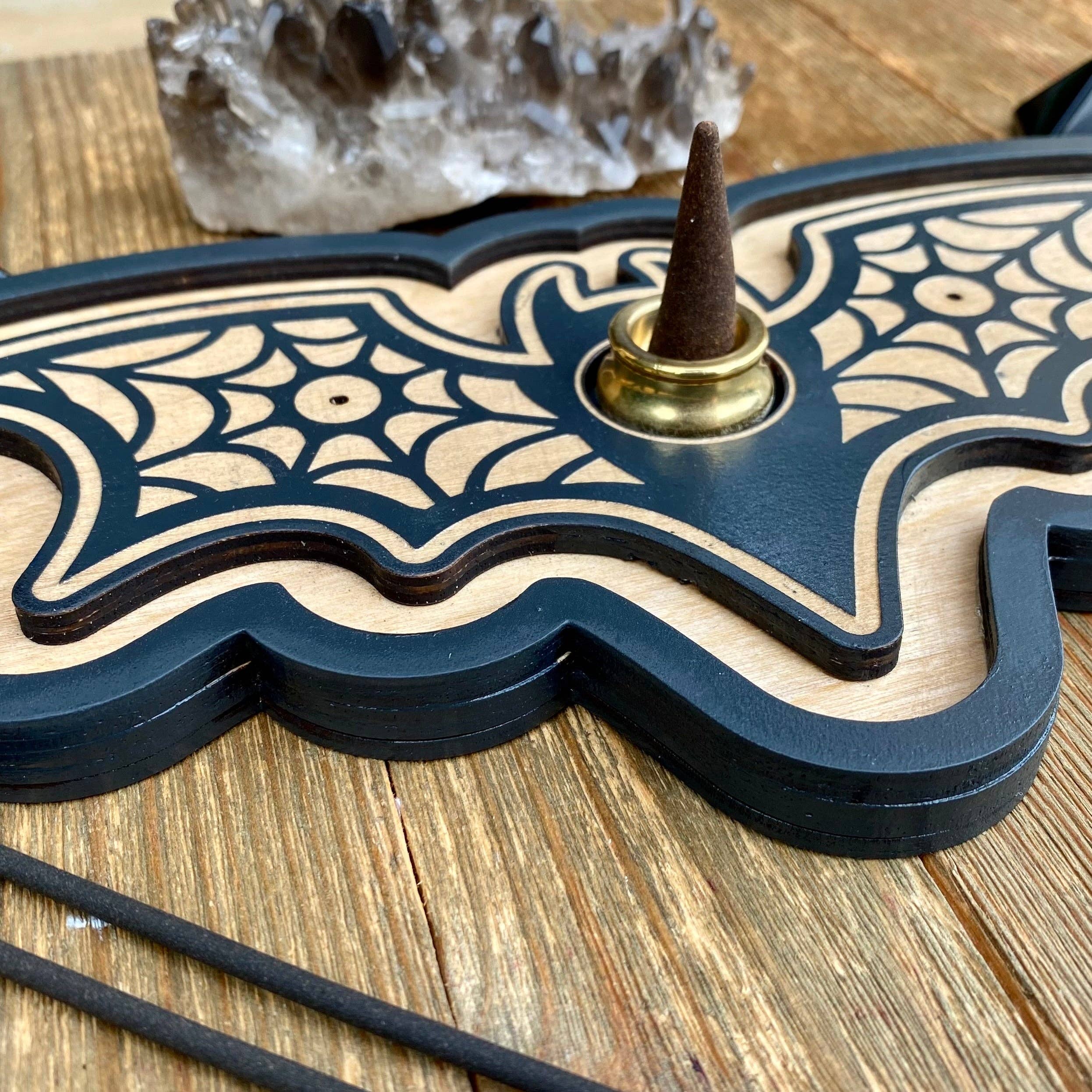 Bat Shaped Dual Incense Burner