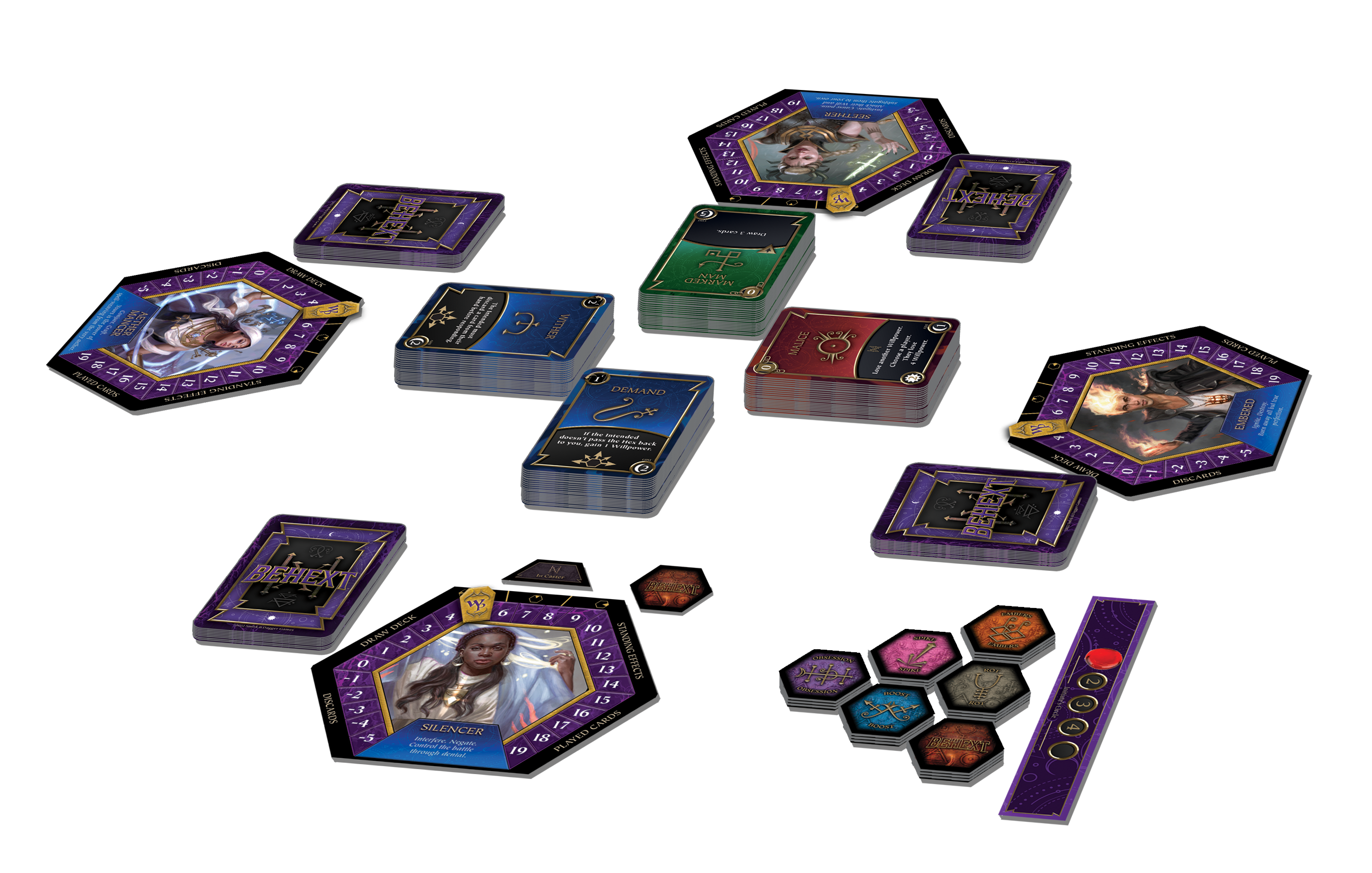 BEHEXT: Unique Deck Building Game with Hexes and Curses