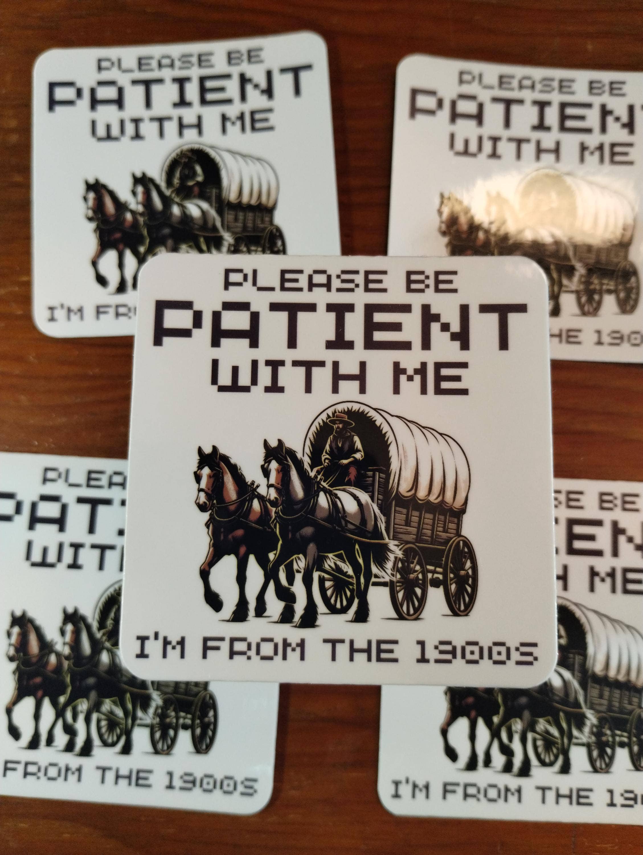 Please Be Patient With Me I'm From the 1900's Funny Sticker