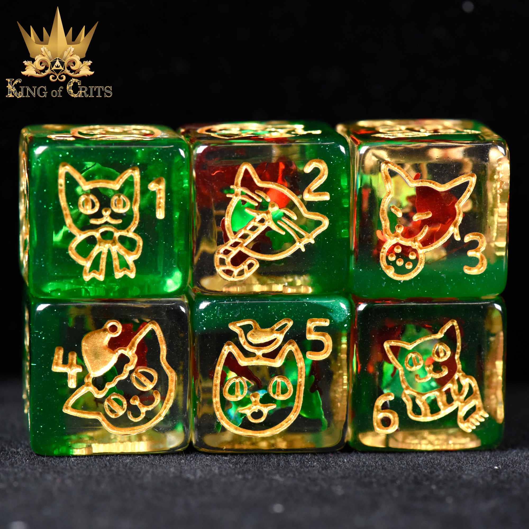 Merry Cat-Mas - 11 Dice Set