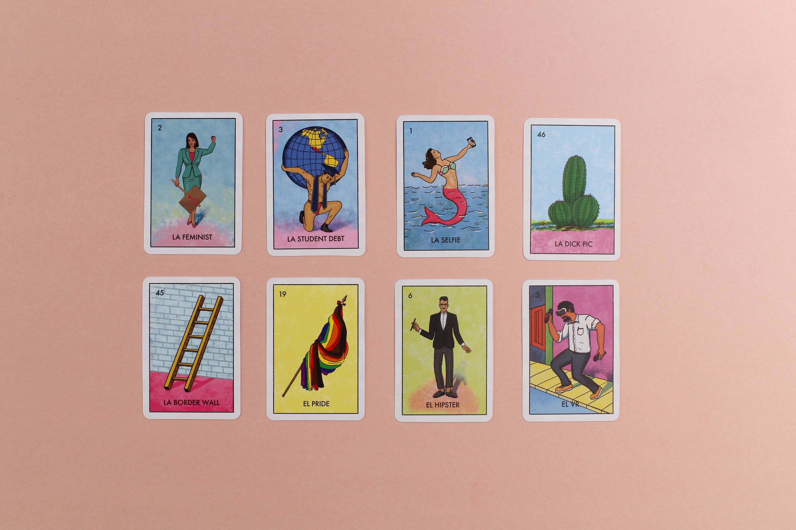 Millennial Loteria Board Game