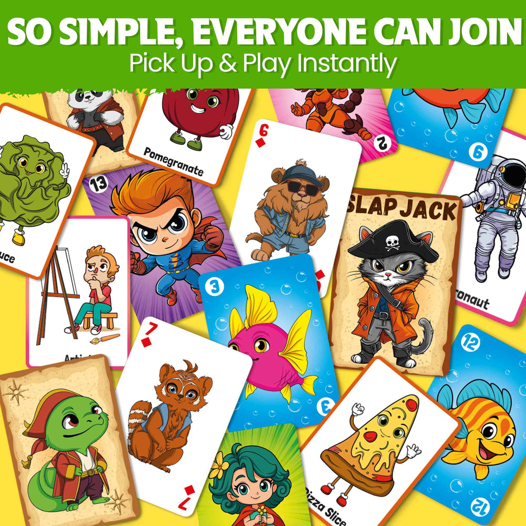 6 Fun Card Games for Kids (Green)