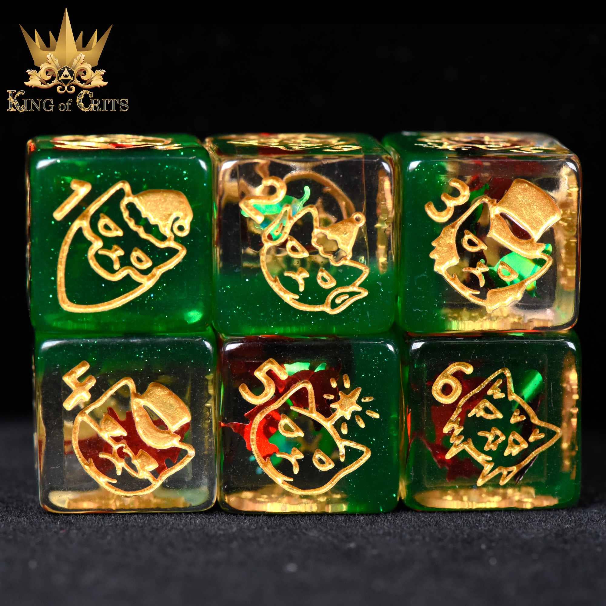 Merry Cat-Mas - 11 Dice Set