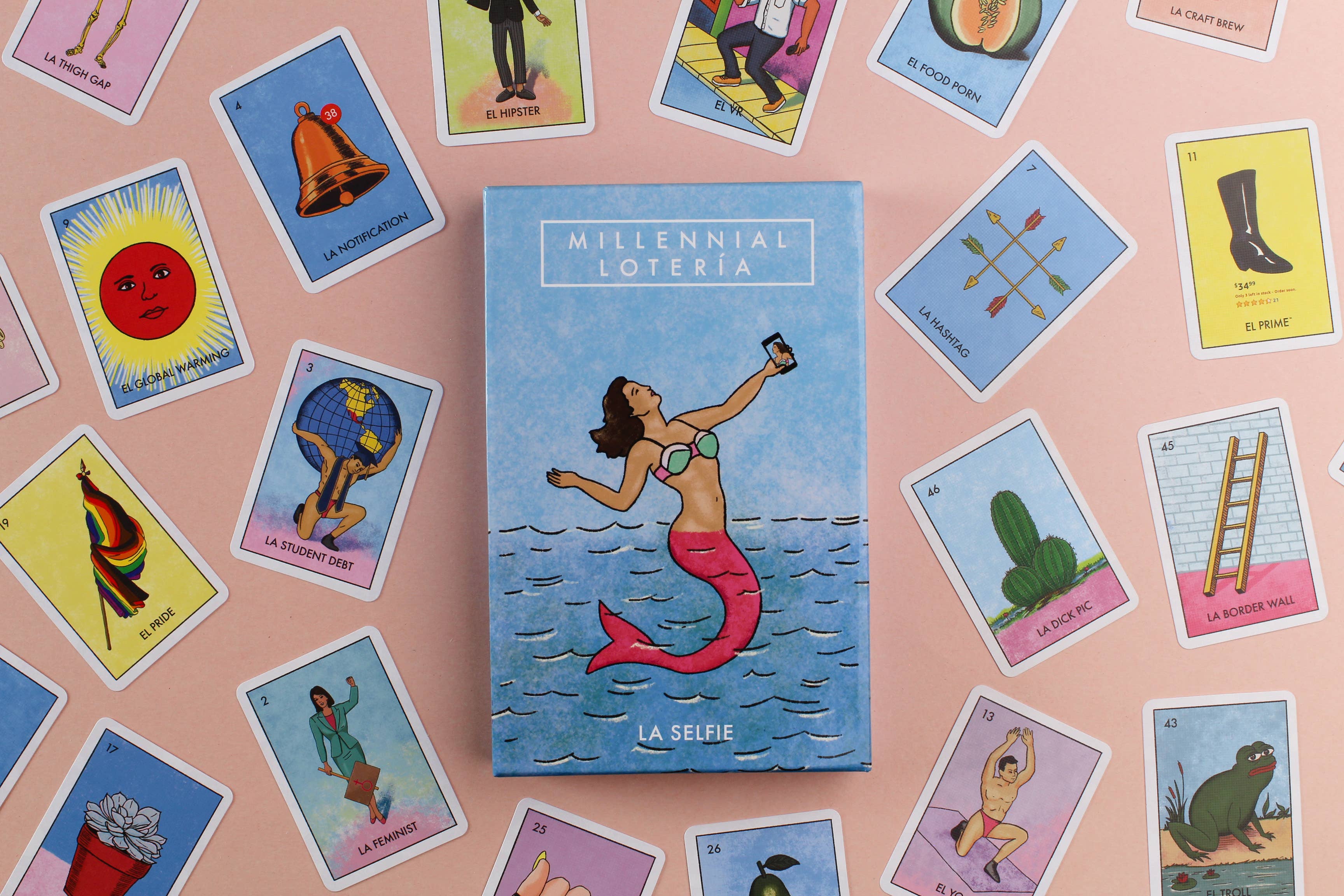 Millennial Loteria Board Game
