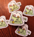 Anti-Anxiety Cute Tea Bag Sticker with Humor Decals