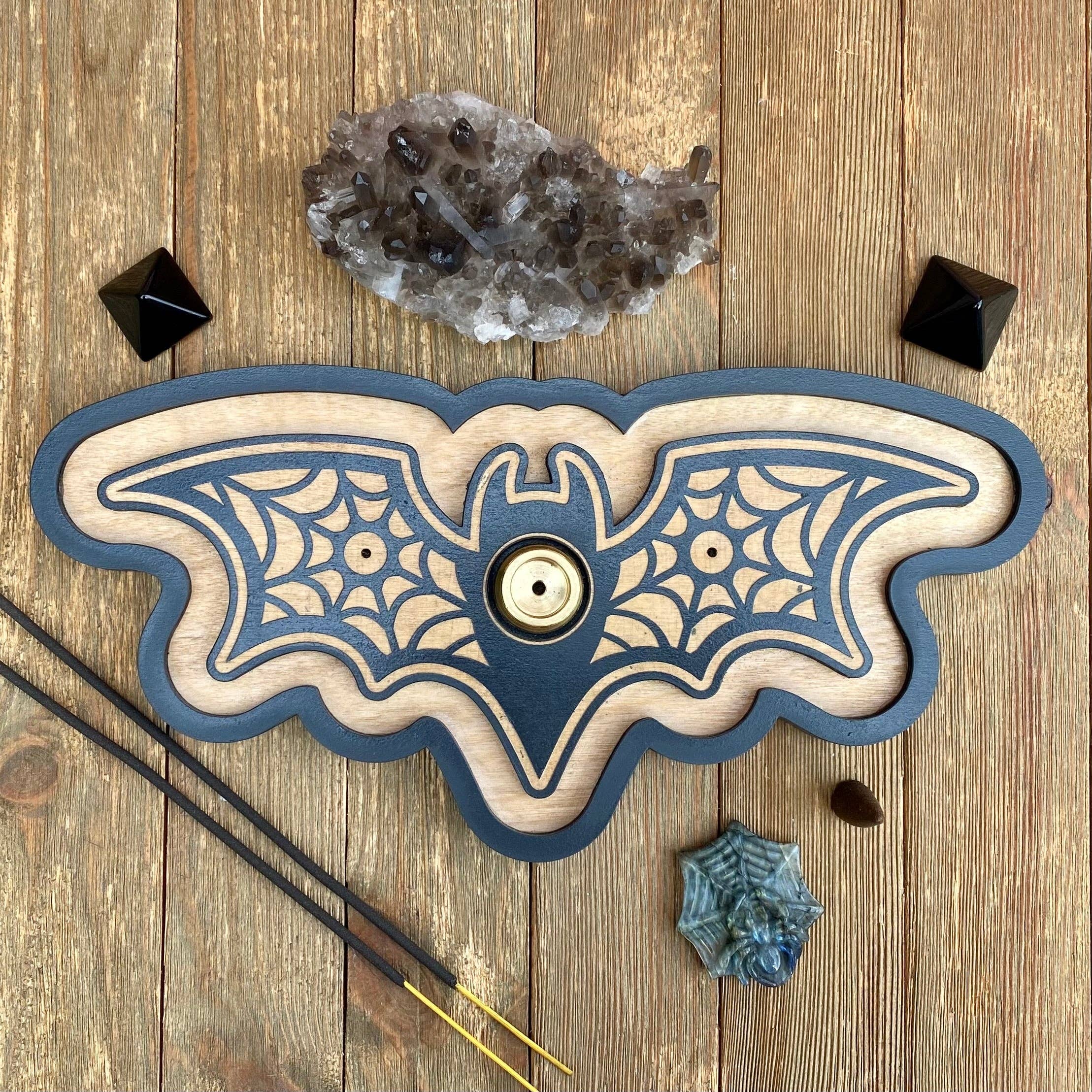 Bat Shaped Dual Incense Burner
