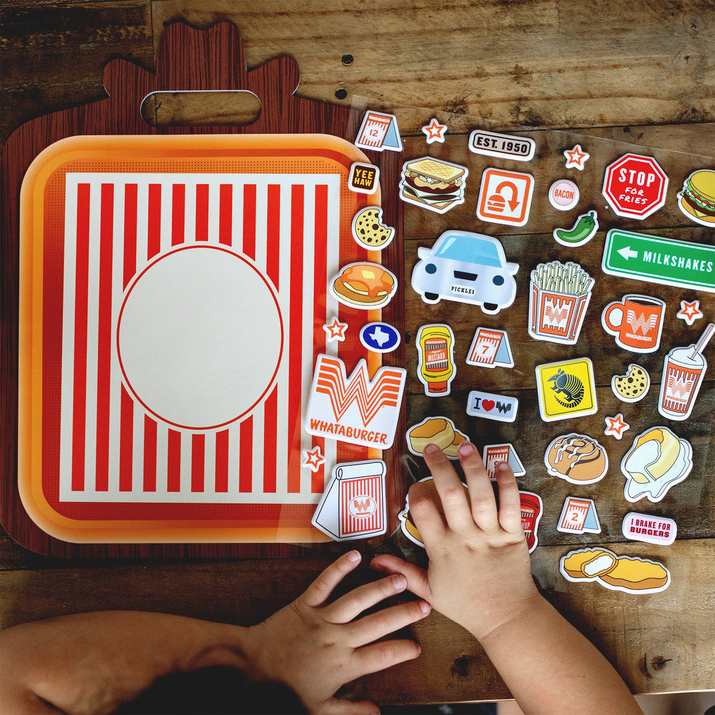 Little Foodies Reusable Sticker Play Set (Whataburger)