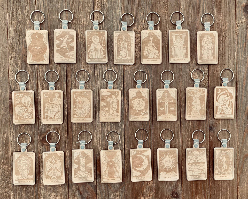 The Devil Tarot Card Keychain